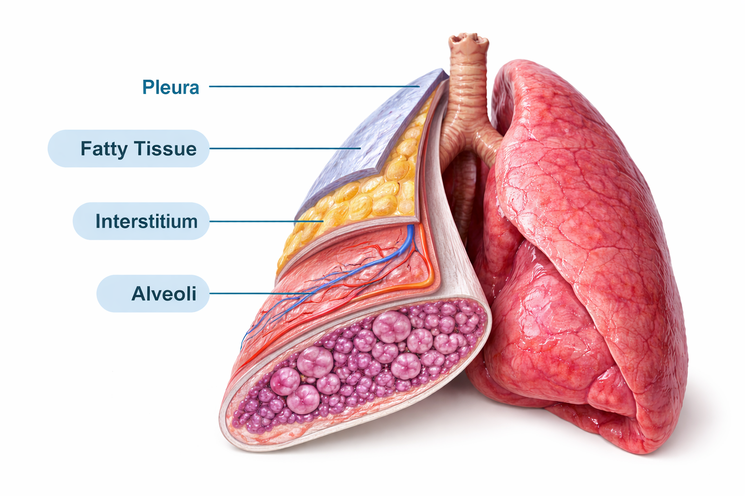 many layers of lungs